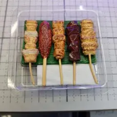 ミニチュア　食品サンプル　焼き鳥