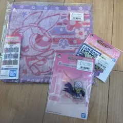 パワーパフガールズ　一番くじ　ブロッサム　タオル　アクリル　ステッカー