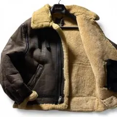 【米国製】schott フライトジャケット　B-3 羊革　ムートン　42のサムネイル