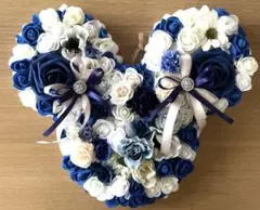 ピンク ミッキー型 フラワーリース 造花❣️いづ様専用❣️ - メルカリ