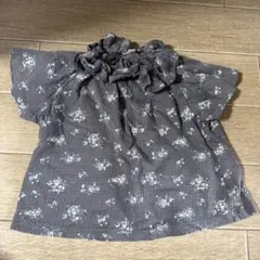 テータテート 花柄フリルシャツ 90