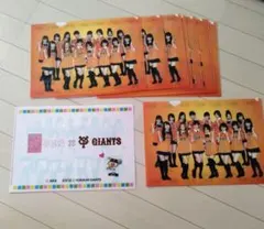 AKB48 読売ジャイアンツ A4クリアファイル 2012年 10枚セット