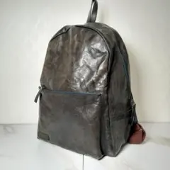 美品⭐️aniary バックパック グラインドレザー 牛革 ネイビー - メルカリ