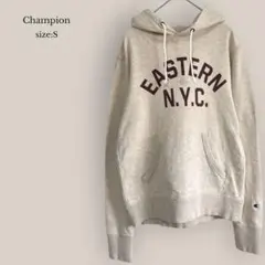 チャンピオンChampionプルオーバーパーカー　スウェット　プリント　コットン