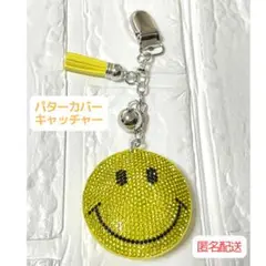 Üパターカバーキャッチャー　にこちゃん　ゴルフ　キラキラ　ラインストーン