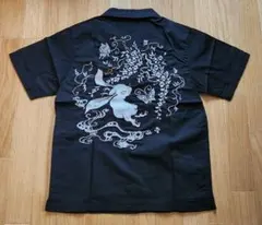 希少 新品 ちきりや 藤 兎 刺繍 半袖シャツ 黒 Ｌ　ワークシャツ 2025年最新】ちきりや メンズ シャツの人気アイテム - メルカリ