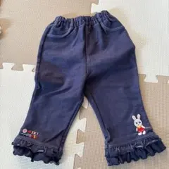 ミキハウス フリル付きネイビーパンツ