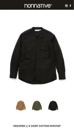 nonnative TROOPER SHIRT COTTON RIPSTOP