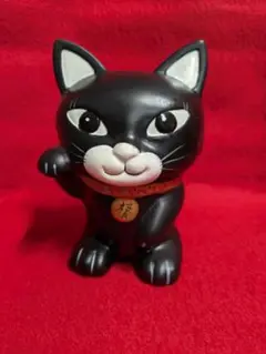 黒猫　縁起物　貯金箱　インテリア