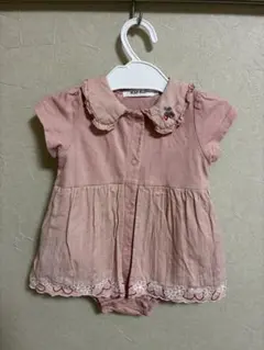 slap silp ✨刺しゅう襟付きロンパース　70cm