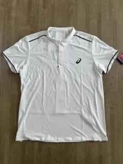 ASICS ホワイト ポロシャツ
