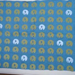 象プリント 裏起毛ジャージ生地