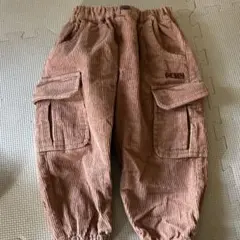 アカチャンホンポ PCHYブラウン コーデュロイ カーゴパンツ 90cm