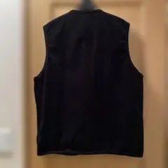 PAPAS パパス　前あきベスト　紺　ドライクリーニング済美品 PAPAS パパス 前あきベスト 紺 ドライクリーニング済美品 PAPAS