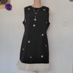 （新品）ビジュー付きノースリーブワンピース✡チュニック