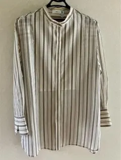 専用【未使用級】エブール シルクコットントップ ノースリーブ F ブラウン FW25_02 | ebure(エブール)