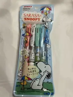 新品未開封　サラサクリップ　スヌーピー　限定品　４色セット　ミルキーカラー