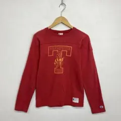 Champion ラグランロンT ピチT レッド クルーネック ランタグ復刻