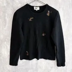 UTOO COLLECTION ニット セーター ロゴ刺繍 ウール100%
