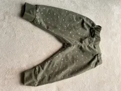 オリーブグリーン 星柄 ロングパンツ 110cm