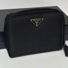 【良品】PRADA プラダ　折り財布　ラウンドファスナー　ナイロン