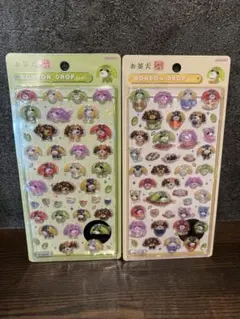 お茶犬 ボンボンドロップシール 2枚セットのサムネイル