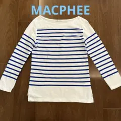 MACPHEE 長袖ボーダーティシャツ
