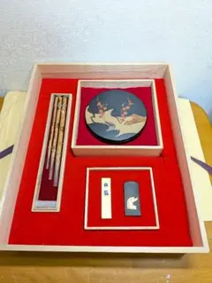 文房四宝　呉竹コレクション　極品龍華金星硯　港竹仙作御墨　尚文堂　御筆　未使用 2026年最新】硯の人気アイテム - メルカリ