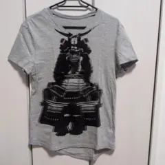 BIGLIDUE 侍プリント Tシャツ グレー