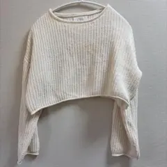 ZARA オフホワイト セーター 150