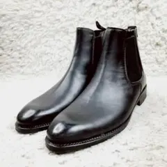 美品 27～28㎝◎stefanorossi サイドゴアブーツ レザー メンズ