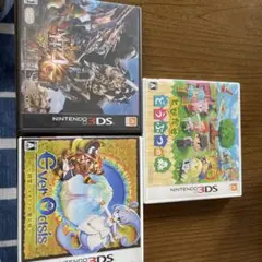 モンスターハンター4G&Ever Oasis&とびだせ どうぶつの森 セット