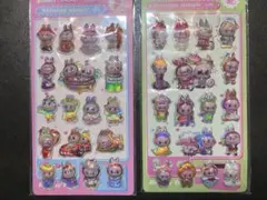 ラブブ 3Dぷっくりシール　ボンボンドロップ風　2シートセット