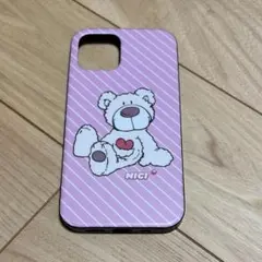 NICI iPhoneケース ピンク ストライプ ベアのサムネイル
