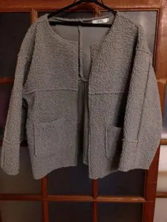 フェイクファーショートコート