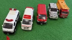 ミニカー パトカー 救急車 郵便車 キャリアカー