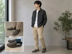 EDWIN スリッポン スニーカー グレー メンズ　28cmのサムネイル