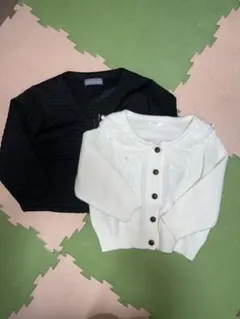 Lin.&Redジャケット&RETORO GIRLケーブル編みニットカーディガン