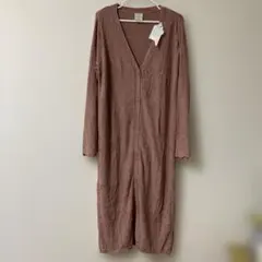 ジェラピケ　ジェラートピケ　ロングカーディガン　F