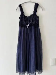 ルームウェア ワンピース ネイビーのサムネイル