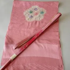 おしゃれな高級正絹手組帯締めと正絹絞り帯揚げセット0476