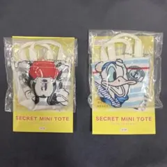 ディズニーストア　シークレットミニトートバッグ　ミッキー&ドナルド