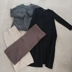 最終お値下げ　coca アウター・スカート・ロングワンピース4点セット