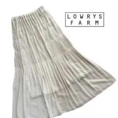✳︎美品✳︎ LOWRYS FARM シアープリーツスカート ウエストゴム　春・夏
