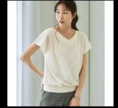 白　カットソー　Nissenのサムネイル