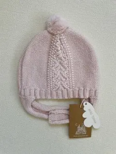 Angel Dear ベビー帽子 ピンク100% cotton 6-12M