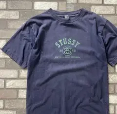90's USA Stussy fade t shirt s/s navy m