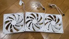 NZXT H9 Flow 140mmケースファンホワイト3基セット