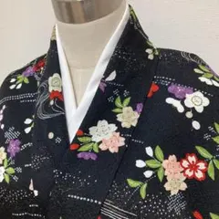 KN7151 洗える着物 小紋 身丈166cm ポリエステル 化繊 トールサイズ