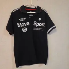 DESCENTE Move Sport ポロシャツ ブラック Oサイズ